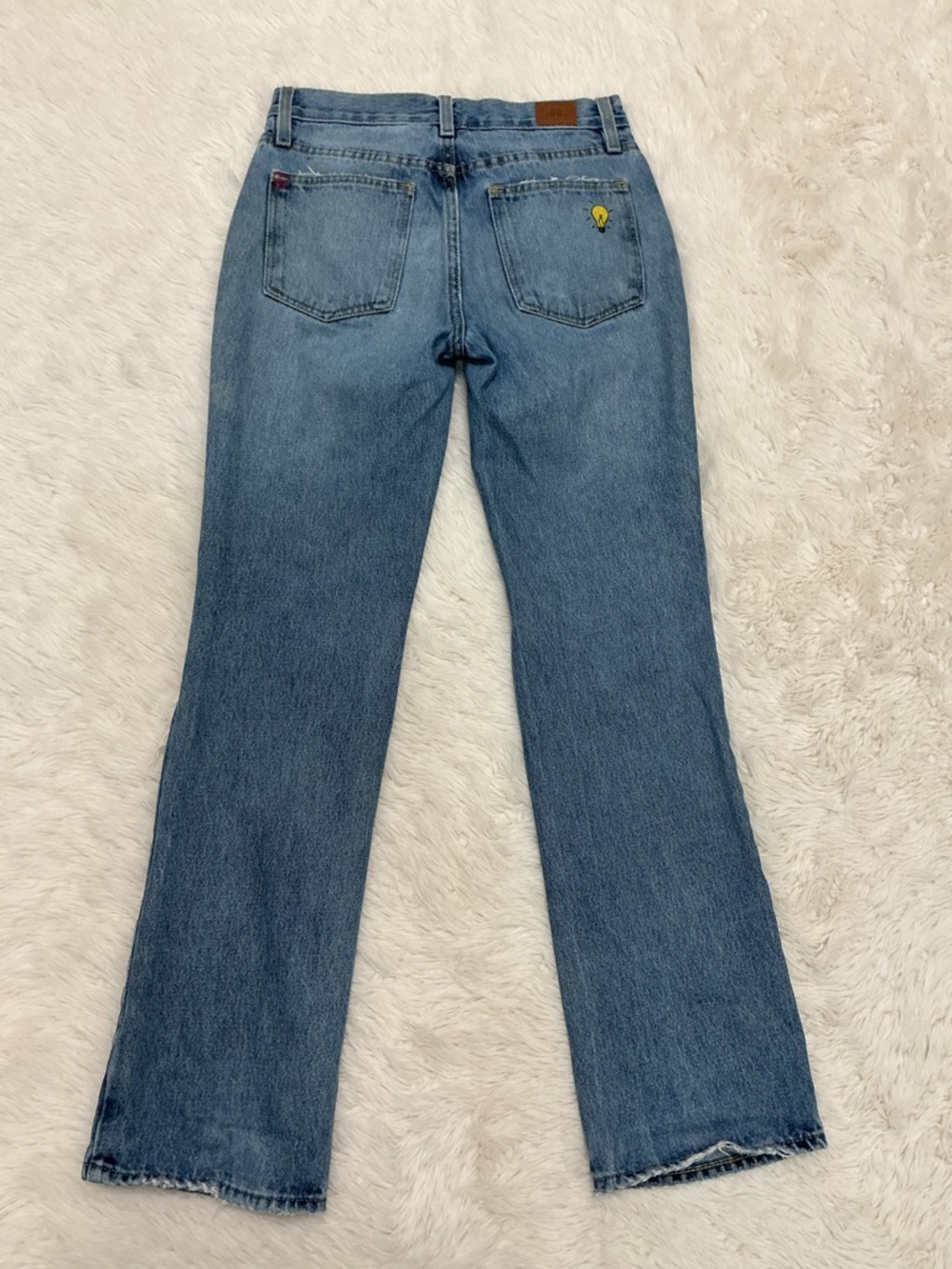 💜 BDG Distressed Blue Bootcut Jeans for Women - Picture 6 of 7